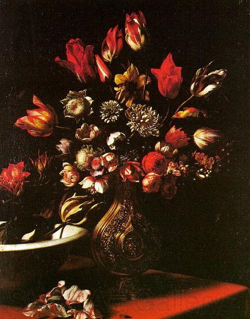 Carlo  Dolci Vase of Flowers Norge oil painting art